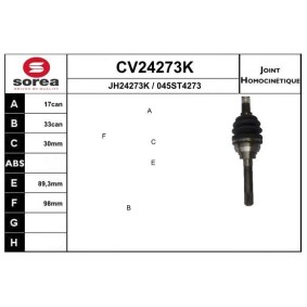 Gelenksatz, Antriebswelle CV24273K