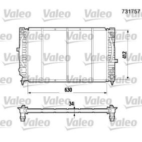Achetez des Radiateur du moteur VALEO 731757 à prix pour 111,22 €