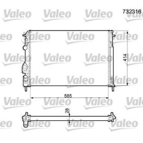 Kühler, Motorkühlung 732316 von VALEO günstig für 72,47 € online kaufen