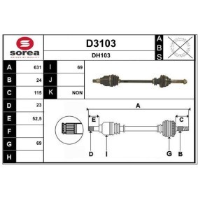 Antriebswelle D3103