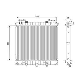 Kjøp Radiator, motorkjøling av VALEO 734735 til den lave prisen 5966,08 NOK