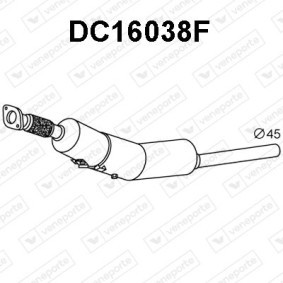 Köp Partikelfilter (DPF) av VENEPORTE DC16038F till det låga priset 7369,38 kr
