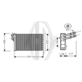 Acquista Scambiatore calore per riscaldamento abitacolo da DIEDERICHS DCM1247 a buon mercato per soli 30,29 €