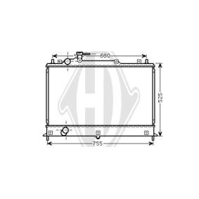 Achetez des Radiateur du moteur DIEDERICHS DCM2282 à prix pour 172,34 €