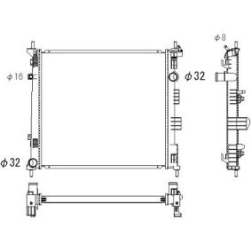 Achetez des Radiateur du moteur DIEDERICHS DCM2546 à prix pour 296,20 €