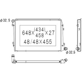 Achetez des Radiateur du moteur DIEDERICHS DCM3446 à prix pour 165,53 €