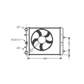 Achetez des Radiateur du moteur DIEDERICHS DCM3567 à prix pour 198,49 €