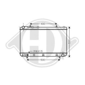 Achetez des Radiateur du moteur DIEDERICHS DCM3608 à prix pour 142,90 €