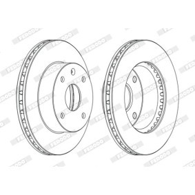 Achetez des Disque de frein FERODO DDF1257C à prix pour 38,31 €