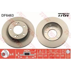 Bremsscheibe DF6463 von TRW günstig für 61,92 € online kaufen