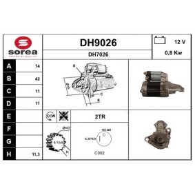 Köp Startmotor av SNRA DH9026 till det låga priset 2842,05 kr