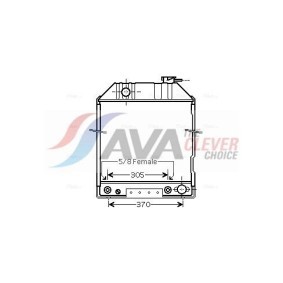 Kjøp Radiator, motorkjøling av AVA COOLING SYSTEMS DN2421 til den lave prisen 1754,48 NOK