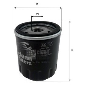 Achetez des Filtre à huile CLEAN FILTER DO1837 à prix pour 7,53 €