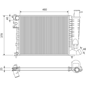 Achetez des Radiateur du moteur VALEO 816715 à prix pour 51,30 €