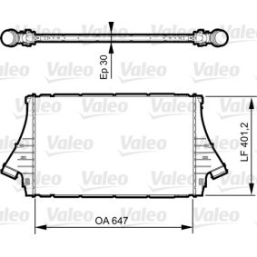 Kjøp Intercooler av VALEO 818840 til den lave prisen 2002,25 NOK