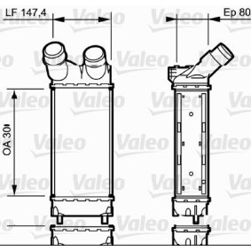 Köp Intercooler av VALEO 818866 till det låga priset 1206,04 kr