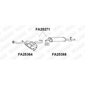 Mittelschalldämpfer von VENEPORTE FA25287