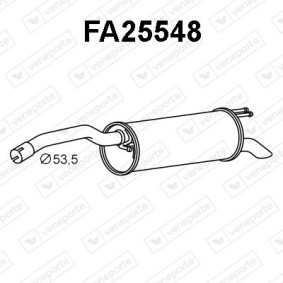 Endschalldämpfer FA25548 von VENEPORTE günstig für 104,99 € online kaufen