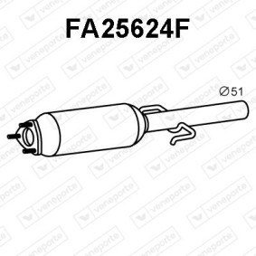 Köp Partikelfilter (DPF) av VENEPORTE FA25624F till det låga priset 4632,78 kr