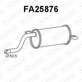 Endschalldämpfer FA25876 von VENEPORTE günstig für 102,29 € online kaufen