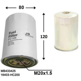 Acquista Filtro carburante da JS ASAKASHI FC326J a buon mercato per soli 82,17 €