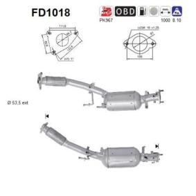 Partikelfilter (DPF) von AS FD1018