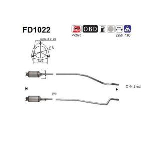 Achetez des Filtre à particules AS FD1022 à prix pour 265,42 €