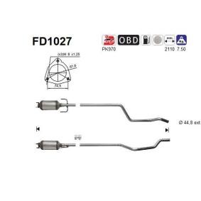 Köp Partikelfilter (DPF) av AS FD1027 till det låga priset 3057,56 kr