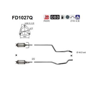 Achetez des Filtre à particules AS FD1027Q à prix pour 336,53 €