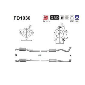 Partikelfilter (DPF) FD1030