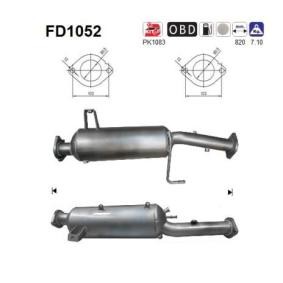 Köp Partikelfilter (DPF) av AS FD1052 till det låga priset 4425,53 kr