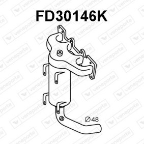 Köp Grenrörskatalysator av VENEPORTE FD30146K till det låga priset 5184,19 kr