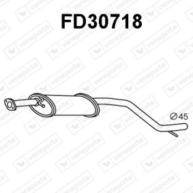 Kjøp Fremre eksospotte av VENEPORTE FD30926 til den lave prisen 1365,90 NOK