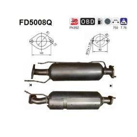 Köp Partikelfilter (DPF) av AS FD5008Q till det låga priset 7062,60 kr