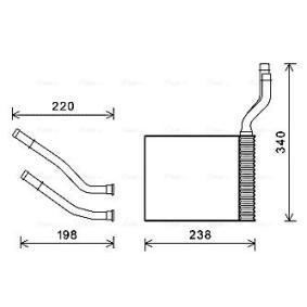 Acquista Scambiatore calore per riscaldamento abitacolo da AVA COOLING SYSTEMS FD6464 a buon mercato per soli 101,33 €