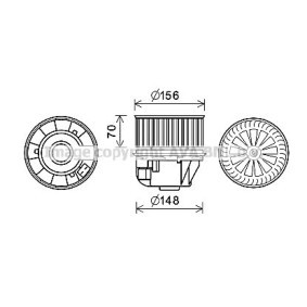 Achetez des Moteur électrique, pulseur d'air d'habitacle PRASCO FD8618 à prix pour 360,01 €