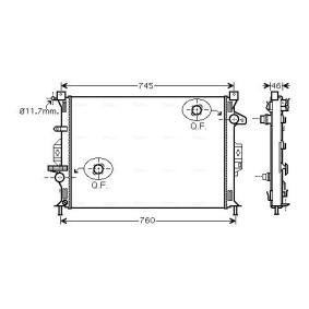 Achetez des Radiateur du moteur AVA COOLING SYSTEMS FDA2421 à prix pour 130,74 €