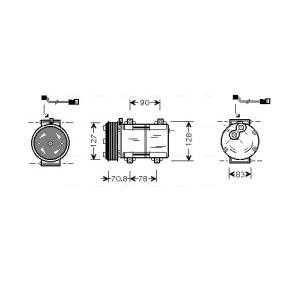 Acquista Compressore aria condizionata da AVA COOLING SYSTEMS FDAK281 a buon mercato per soli 453,40 €