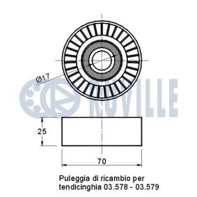 Compre Tensor da correia do alternador de RUVILLE online para D3 (E90) a preços moderados