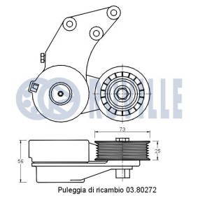 Achetez des Poulie roue libre, alternateur RUVILLE 55169 à prix pour 31,03 €