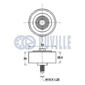Compre Tensor, correia trapezoidal estriada da RUVILLE 56011 a um preço baixo por 33,57 €