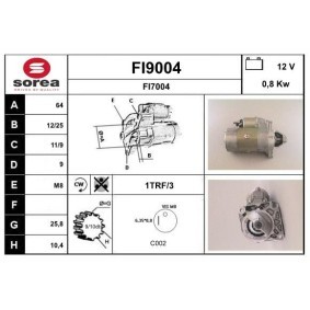 Köp Startmotor av SNRA FI9004 till det låga priset 1398,78 kr