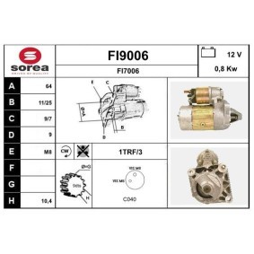 Köp Startmotor av SNRA FI9006 till det låga priset 2640,27 kr