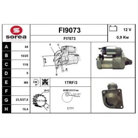 Köp Startmotor av SNRA FI9073 till det låga priset 1656,22 kr
