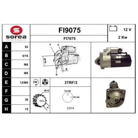 Köp Startmotor av SNRA FI9075 till det låga priset 1490,03 kr