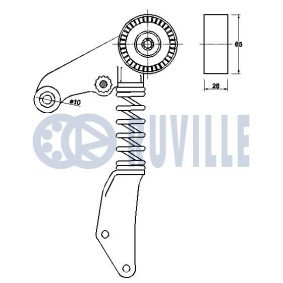 Spannrolle, Zahnriemen von RUVILLE