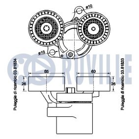 Achetez des Kit de distribution RUVILLE 5732770 à prix pour 29,57 €