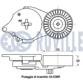 Schwingungsdämpfer, Zahnriemen 57330 MITSUBISHI LANCER von RUVILLE
