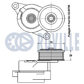Achetez des Amortisseur de vibrations courroie de distribution de chez RUVILLE en ligne pour PAJERO III (V7_W, V6_W) à prix modérés