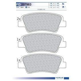 Comprar Juego de pastillas de freno de FOMAR Friction FO 207983 a bajo precio de 18,51 €